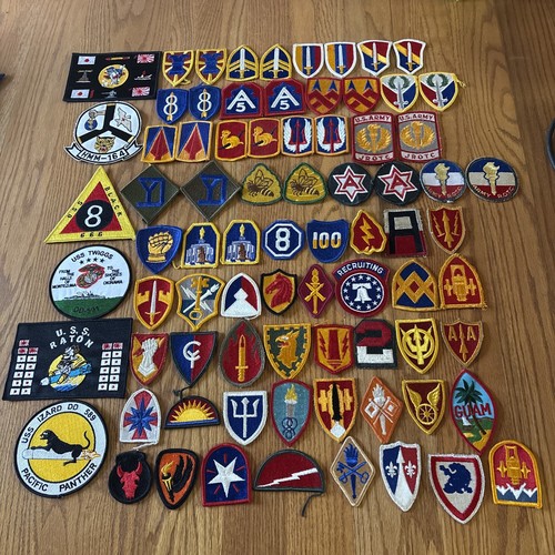 A Lot Of 78 Military Patches. Free shipping. (67)