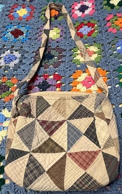 Crossbody Bag Plastic-Lined Pockets ''Patchwork Quilts by Pradeep Kumar''