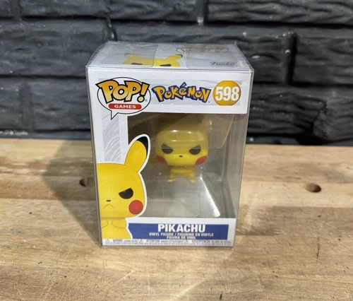 Funko POP! Games Pokemon Grumpy Pikachu #598 Vinyl Figure In Protector