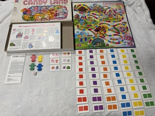 VINTAGE ORIGINAL 1984 CANDY LAND BOARD GAME "ALMOST COMPLETE" MILTON BRADLEY