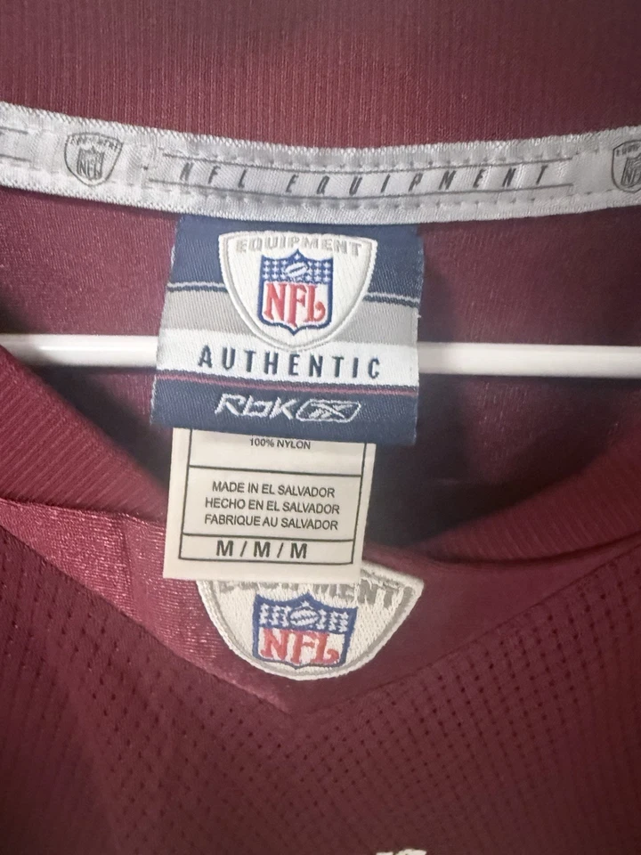 Camiseta deportiva para hombre Reebok Jason Campbell Washington Redskins talla mediana Foto 3 de 4