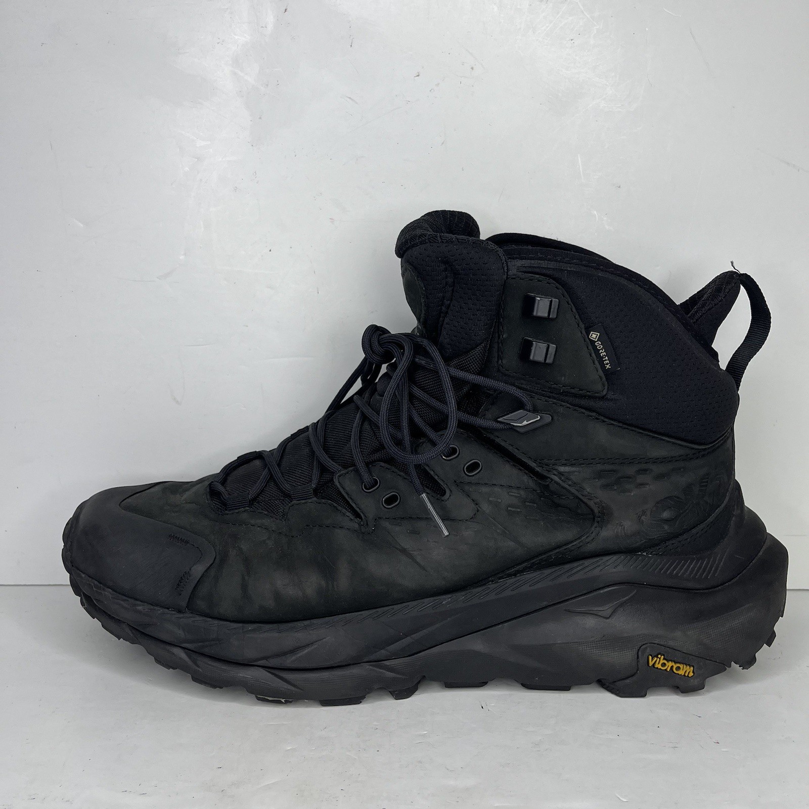 Hoka Kaha 2 GTX Hiking Boot Mens US 12 D Black High Top Lace Up Shoes Gore-Tex