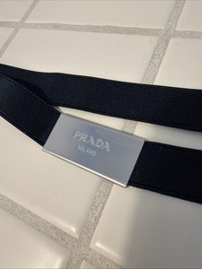 Authentic Prada Elastic Strap From Patent Leather Backpack