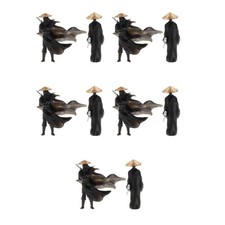 5 Count Statua Guerriero Cinese Micro Figure Paesaggistiche Statua da Giardino