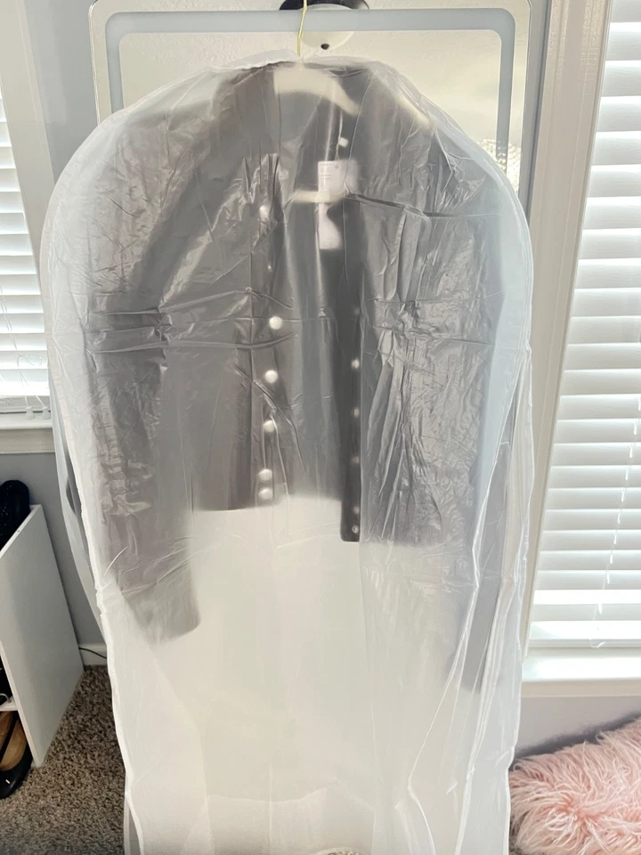 Chaqueta Mango BNWT 100% gamuza marrón oscuro Foto 4 de 4