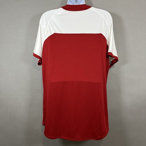 Adidas Jersey Para Hombre Talla XL Rojo Blanco Pullover Atlético Climalite Manga Corta - Imagen 6 de 11