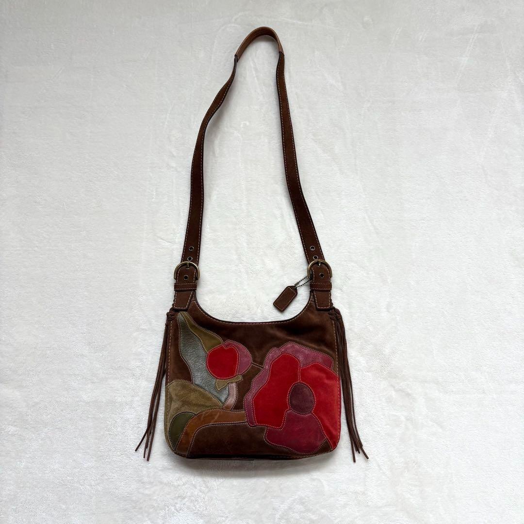 バッグ Vintage Coach Ergo Flower Shopper Bag 64495a36eb7e7ad285acea98.jpg