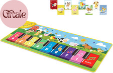 Floor Piano Mat for Toddlers, Baby Kid Sensory Educational Dancing Keyboard Carp