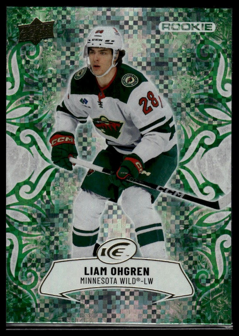 2024-25 Upper Deck Ice #139 Liam Ohgren Emerald Green