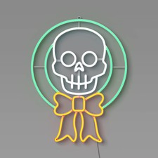 LED Neon Skeleton Sign Halloween Silhouette Light - Hyde and EEK! Boutique