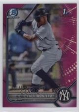 2022 Bowman Chrome Prospects Fuchsia Refractor 71/199 Fidel Montero #BCP-74 u6m