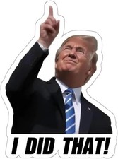 100pc Trump I Did That Stickers, Gas Pump Stickers, High Quality Vinyl