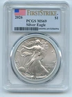 2026 $1 American Silver Eagle Dollar 1oz PCGS MS69 First Strike