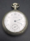 Antique 1904 Waltham 15j 18s Pocket Watch Runs Clean Montgomery Enamel Dial