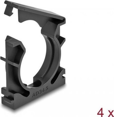Delock Gummihalter mit Klemmclip 34,5 mm 4 Stück schwarz