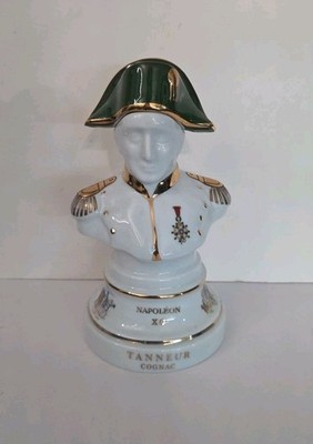 Limoges Rare Tanneur Napoleon XO Porcelain Cognac Decanter Figurine 23cm/ 9in