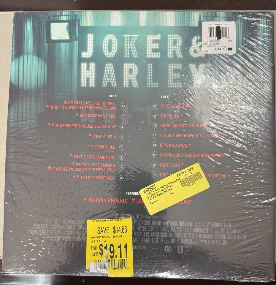 Joker: Folie à Deux LP (2024) Red Vinyl NEW - Image 2 of 2