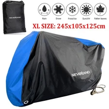 NEVERLAND Motorcycle Cover Outdoor Dust Waterproof Heavy Duty For Yamaha Honda