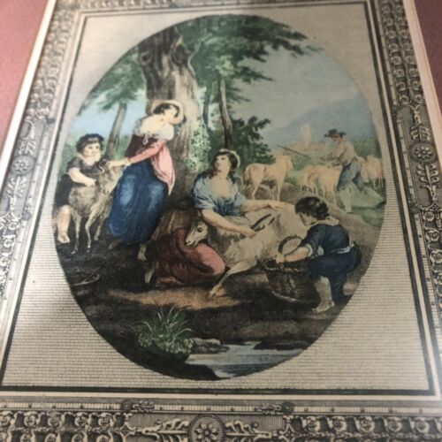 Vintage William Hamilton R.A. JULY Intaglio Print Engraving Bartolozzi Framed - Picture 3 of 5