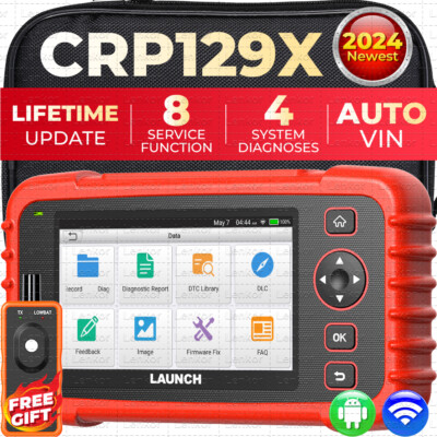 2024New! LAUNCH CRP129X OBD2 Scanner Engine ABS SRS SAS TPMS EPB Diagnostic Tool
