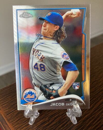 JACOB DEGROM 2014 TOPPS ACTUALIZACIÓN CROMADA #MB19 ROOKIE RC CASI NUEVO+ CY YOUNG HOF? ¡Limpio!