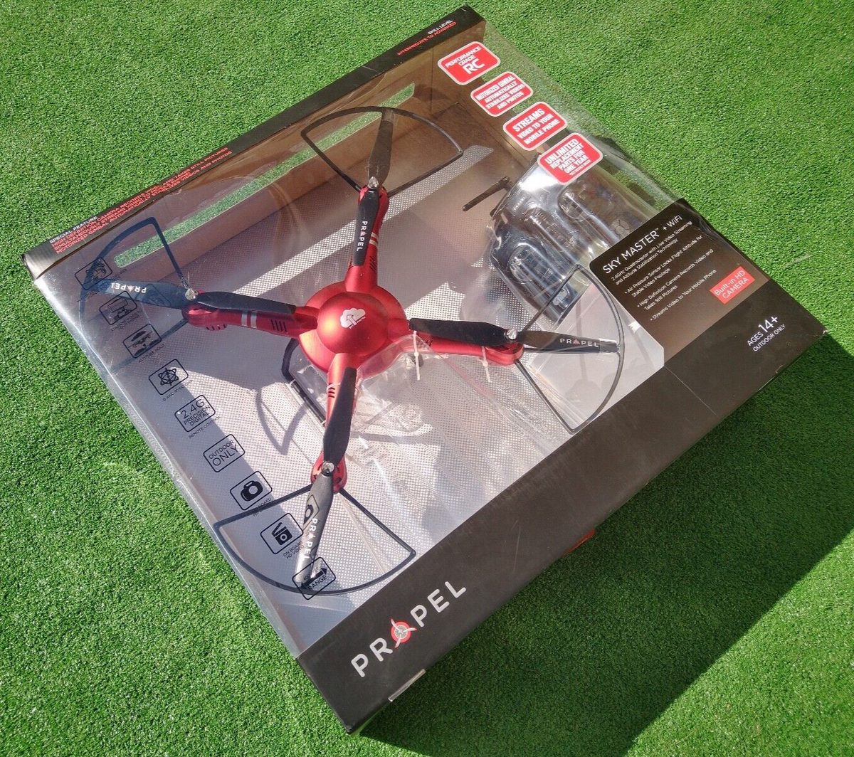 Propel Sky Master Quadcopter Remote Control Drone/HD Camera