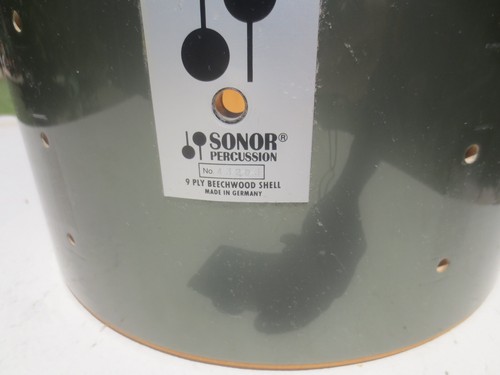 1980s Sonor Phonic Tom 9ply Beechwood 9x13 Shell Metalic Pewter NICE! - Picture 5 of 11