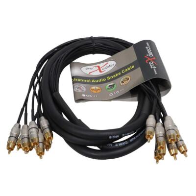 ProX XC-8RCA10 10 FT 8-Channel RCA to RCA Cable idjnow
