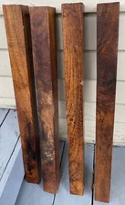4 Pc Curly Narra Pynma Wood 2x2x24 Pool Cues Furnitures Cabinets Making Lumber