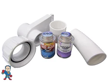 Spa Hot Tub 2" Pump Union Slice To Plumbing Glue Connect Kit 