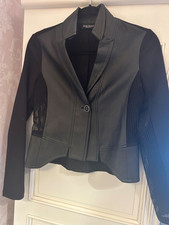 Fabulous James Lakeland Black Faux Leather Jacket, Size 8