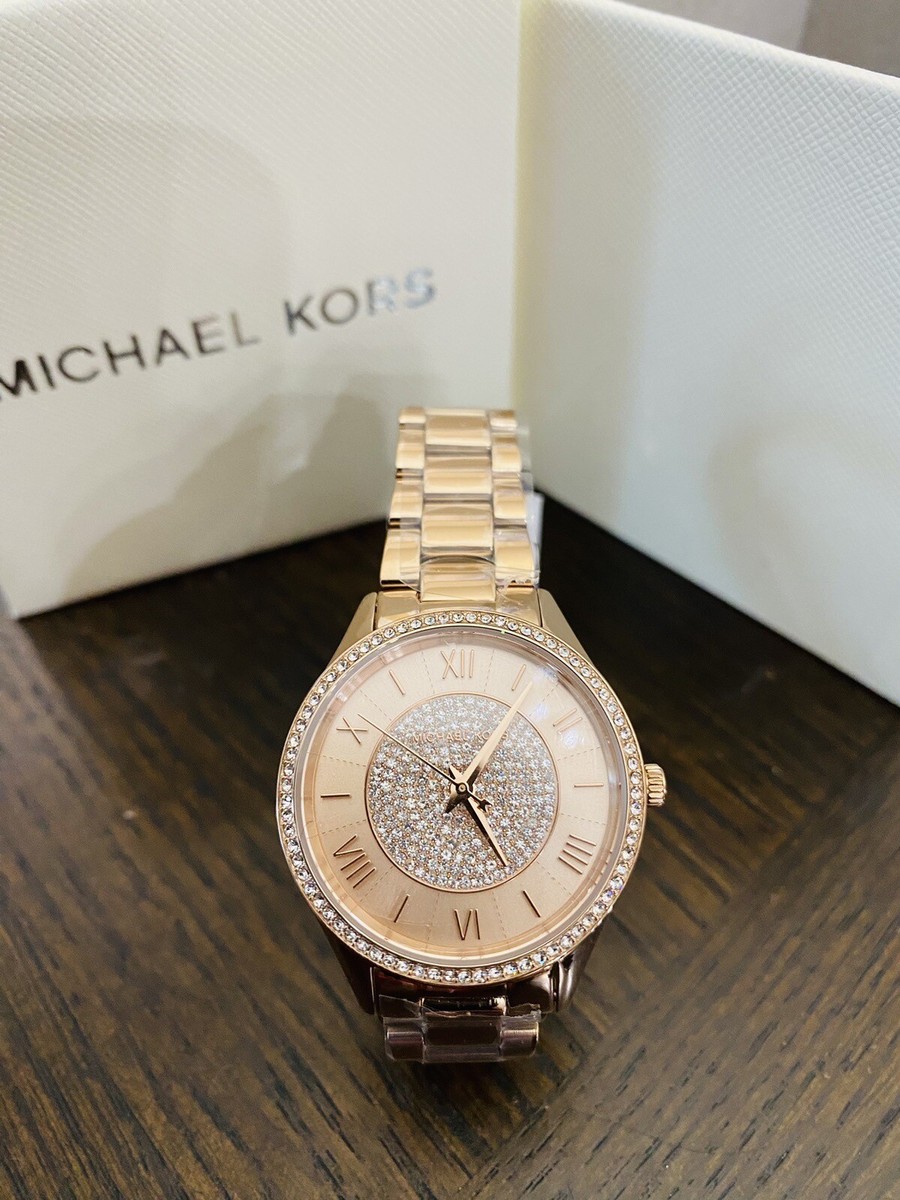 Brand New Michael Kors Women's Lauryn Rose Gold Dial Watch Brand New Michael Kors Women's Lauryn Rose Gold Dial Watch