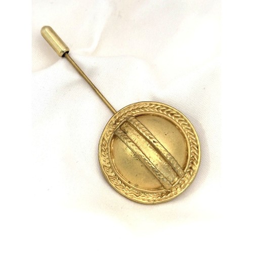 INCA gold tone round button style straight pin | eBay