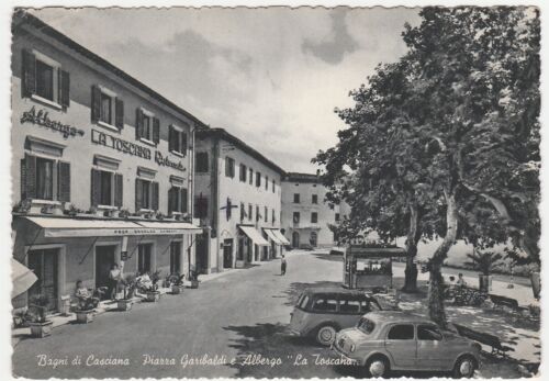 BAGNI DI CASCIANA - PISA - PIAZZA GARIBALDI E ALBERGO LA TOSCANA - VIAGG. -15100