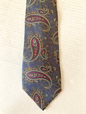 Surrey Men's Necktie Tie All Silk Made in USA Paisley Multicolor