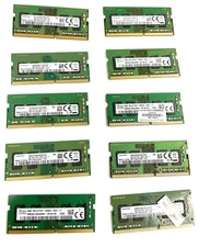 LOT OF 10 Mix Samsung  SK hynix Micron DDR4-2666V 4GB SODIMM Memory