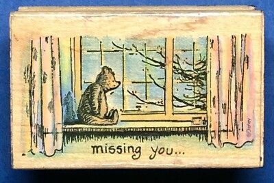 MISSING YOU Winnie the Pooh All Night Media bear disney piglet winter mail scene
