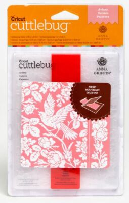 Cricut Cuttlebug Anna Griffin AVIARY A2 Embossing Folder with