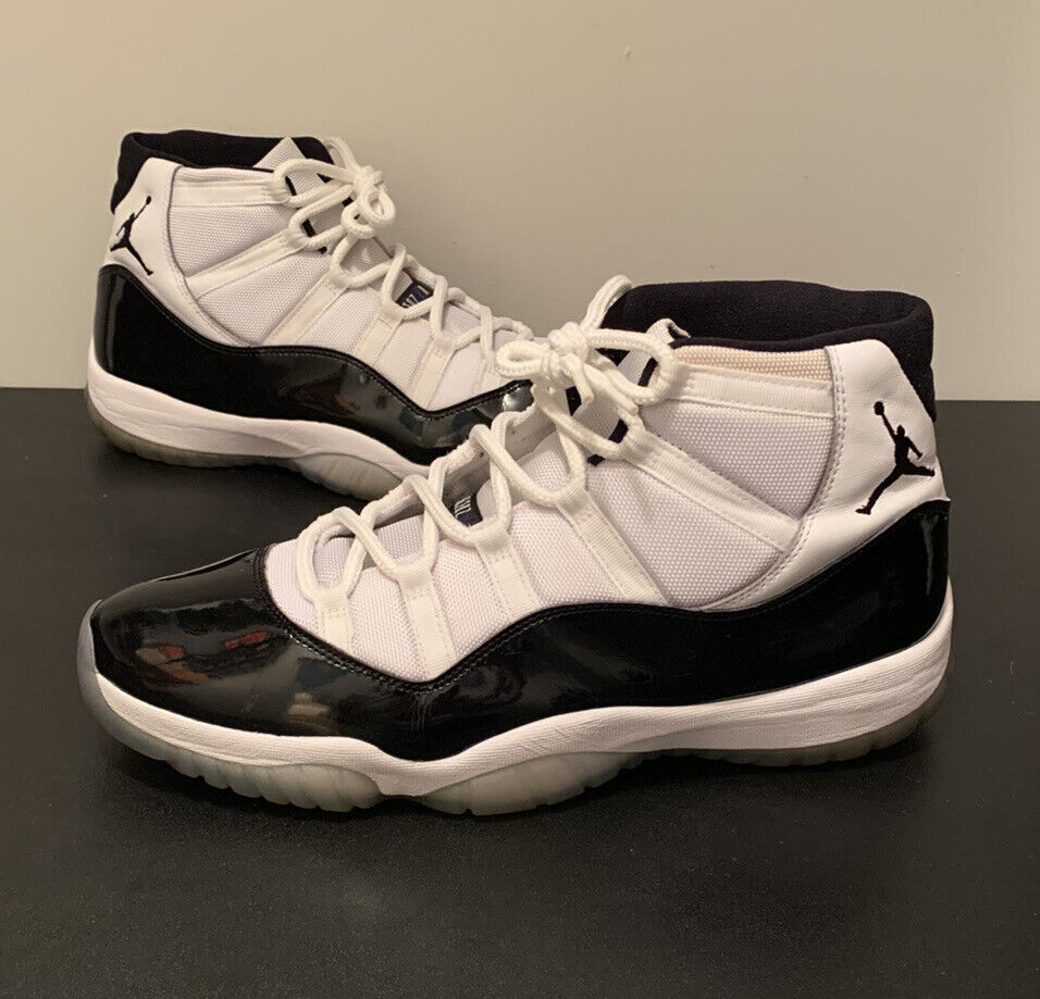 Air Jordan 11 Concord 2018 XI Men's Size 14 White Black 378037-100 | eBay