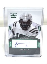 2021 Leaf Ultimate Draft Football Emerald Spectrum Jabril Cox Auto #JC1 /25