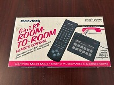 Vintage Radio Shack 6-In-1 IR / RF Universal Remote Control / 15-1919 New in Box
