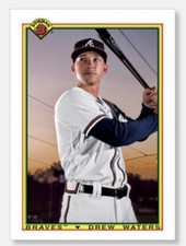 DREW WATERS 2020 Bowman Baseball Oversized 1990 Bowman Card 5x7 #/49