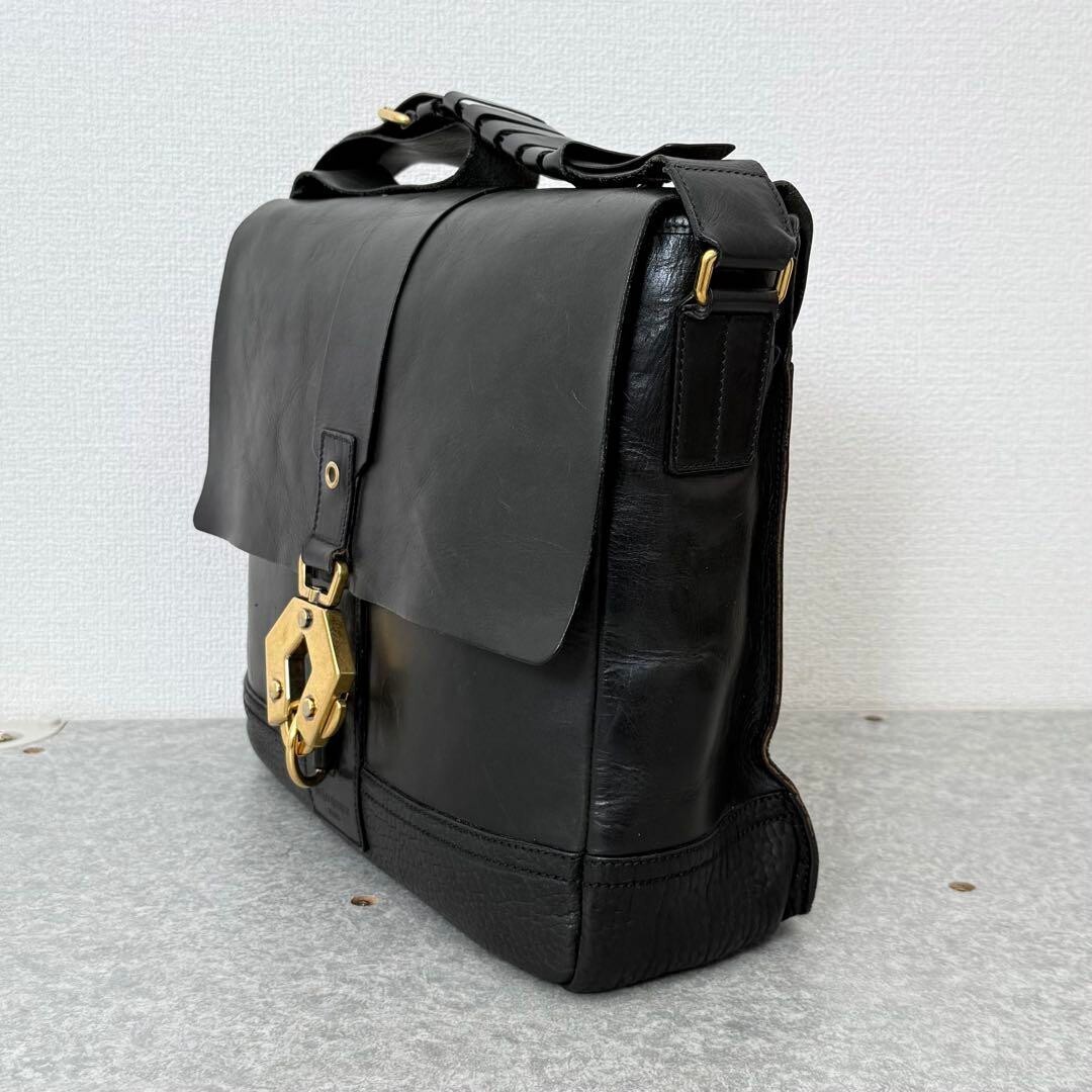 Borsa a tracolla Yves Saint Laurent YSL messenger pelle nera usata ottima + JPN