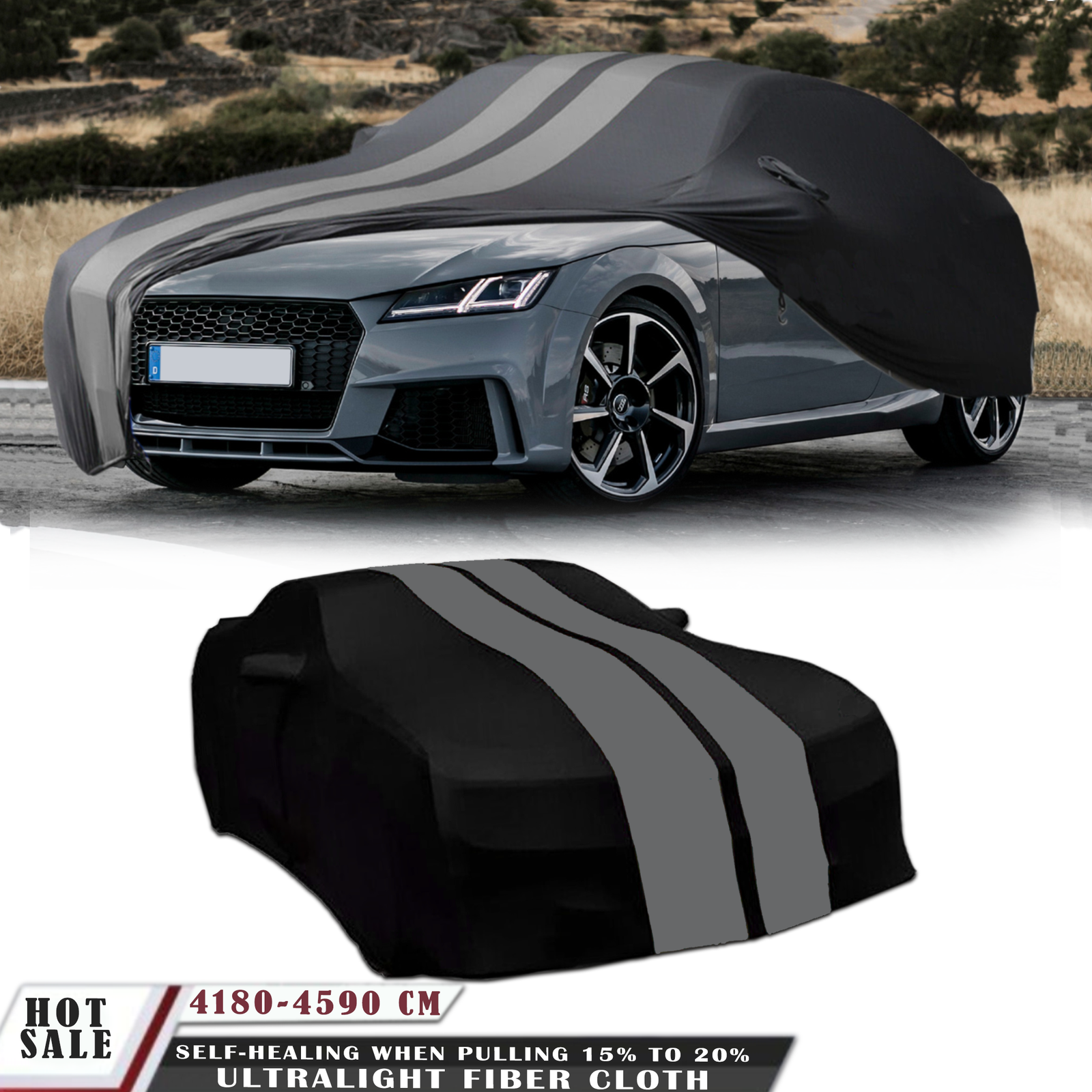 Satin Soft Stretch Indoor Car Cover for Audi TT RS R8 - Scratch & Dustproof  