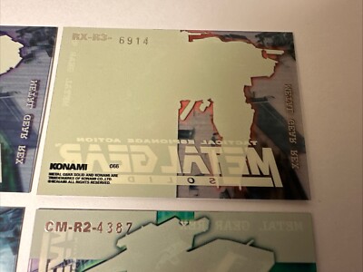 1998 Konami Metal Gear Solid Trading Cards - 6x Machine Card