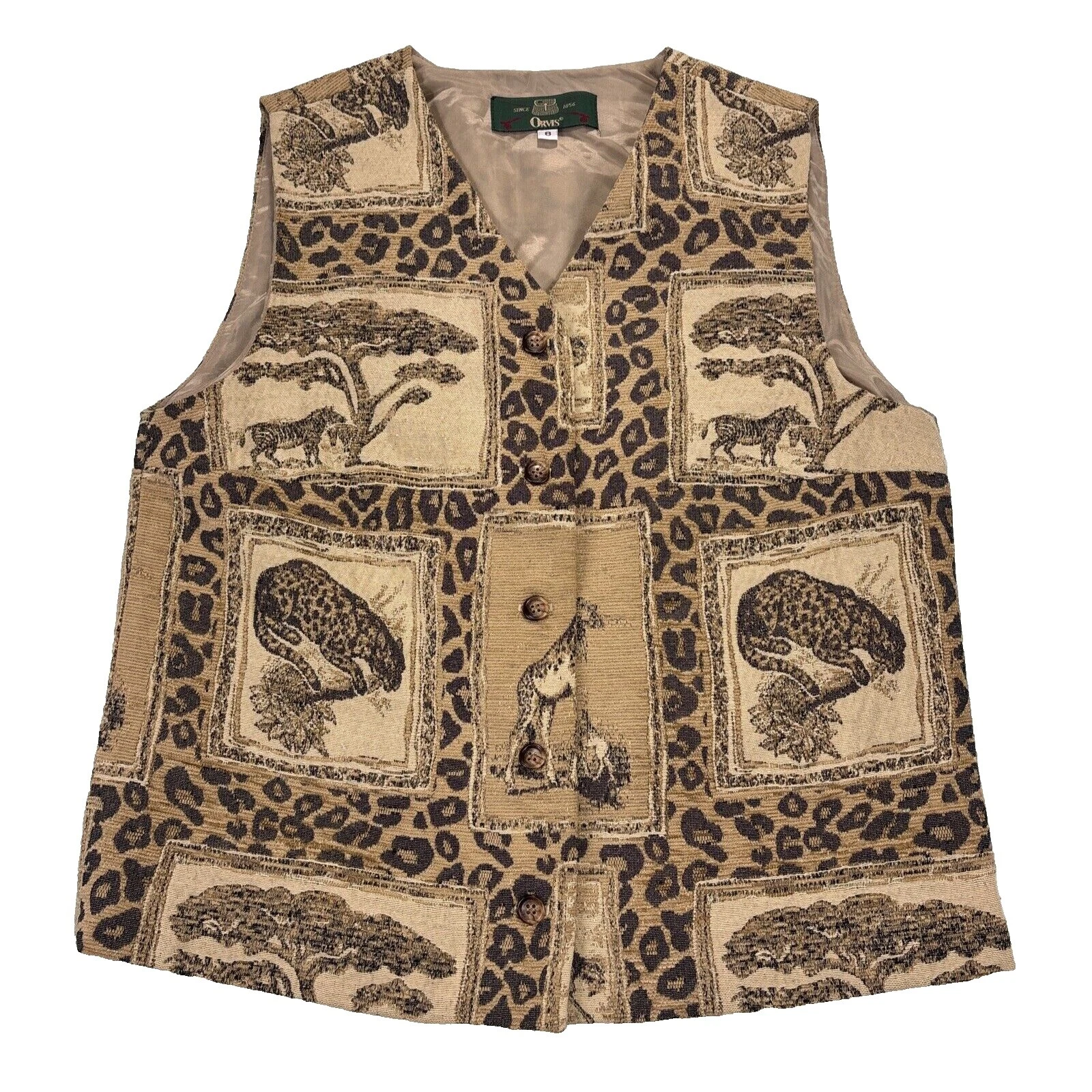 Coletes Orvis estampa animal para mulheres