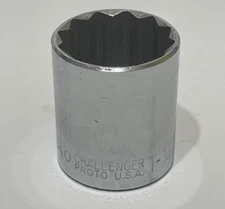 Proto Challenger 1 ¼ Socket 1640 12 Point 1/2 Drive USA Made