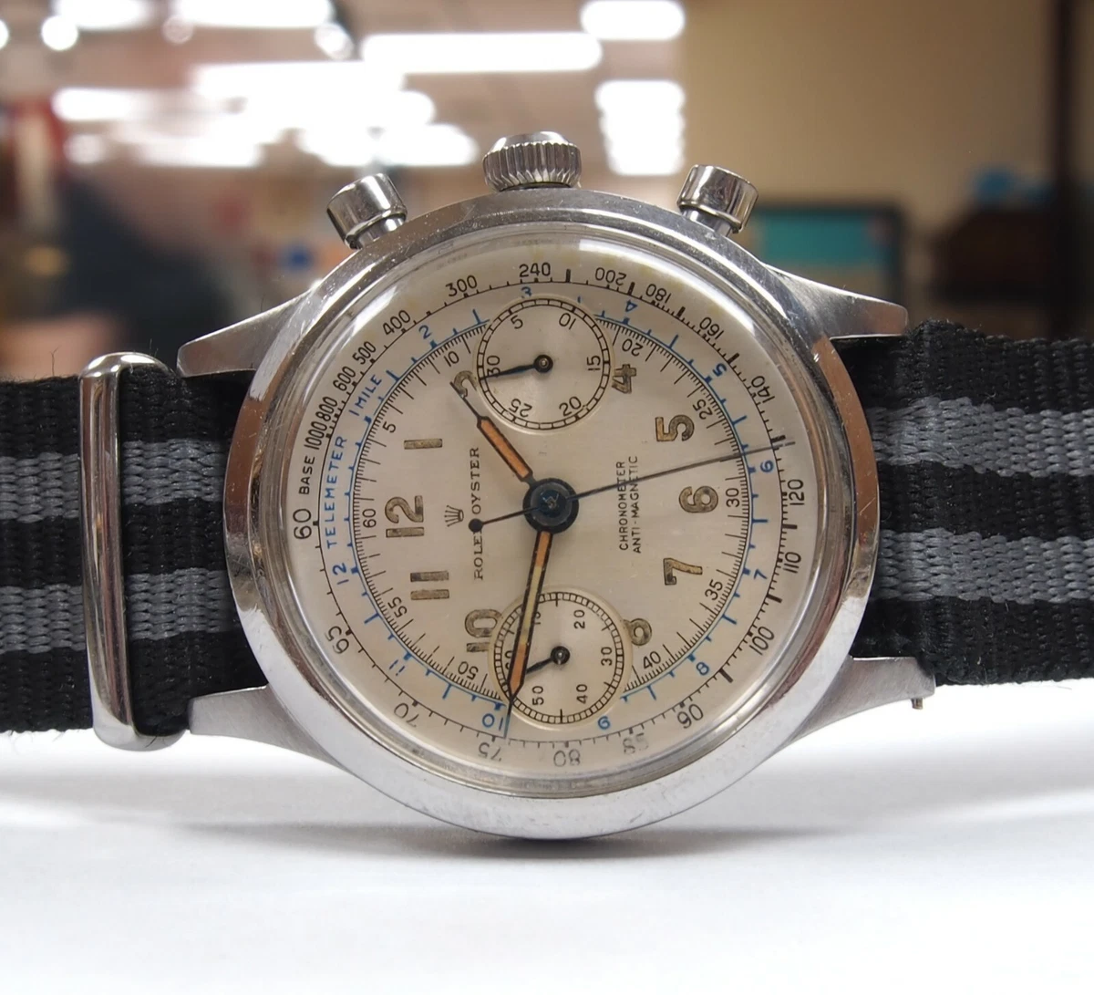 Men s Rolex Prisoner of War 3525 Chronograph 35mm Incredibly Rare