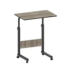 Adjustable Laptop Table Stand Portable On Wheels Tray Desk Home Bed Sofa