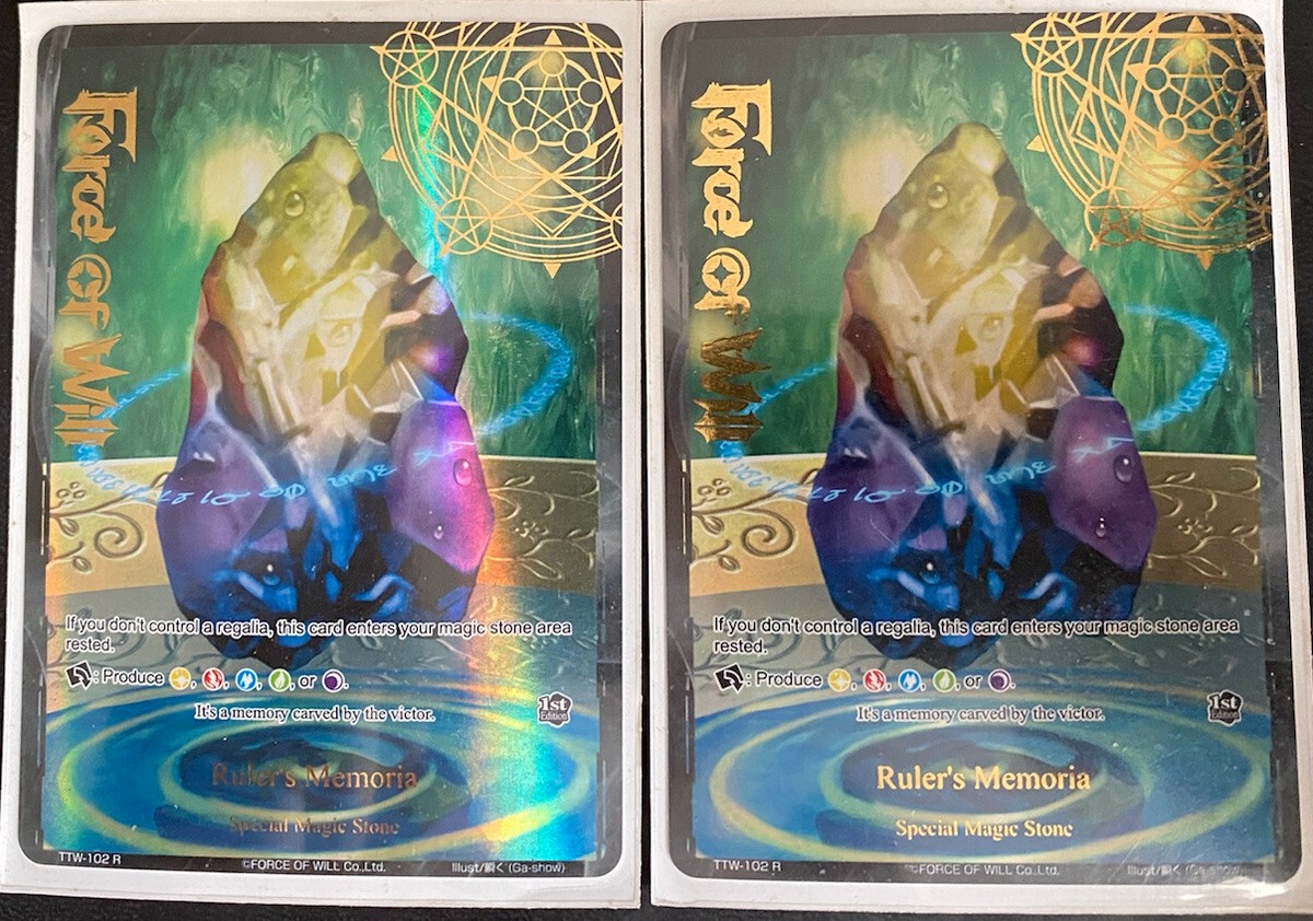 Force of Will TCG Ruler's Memoria Full Art NM | eBay